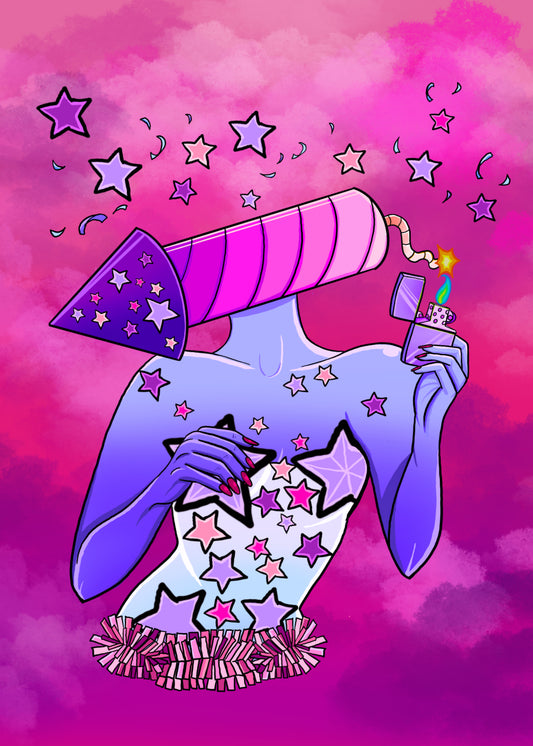 Migraine (Head Exploding) Print-(4x6-14x17)