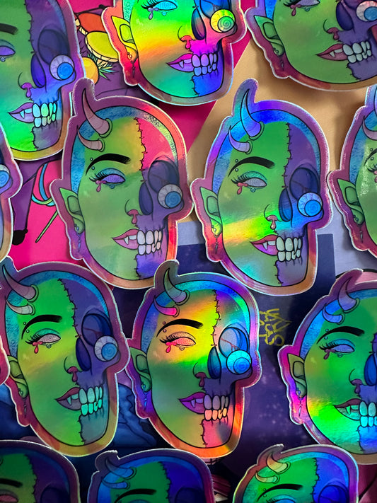 Nightmare HOLO Vinyl Stickers (individual)