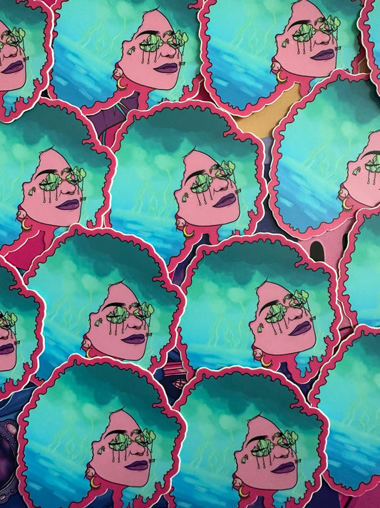 Sun-Dazed Vinyl Stickers (individual)