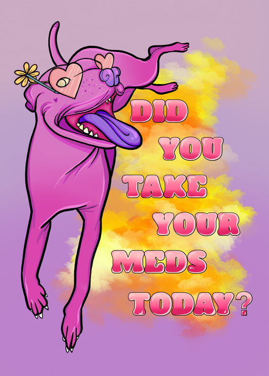 Did you take your meds today Print-(4x6-14x17)